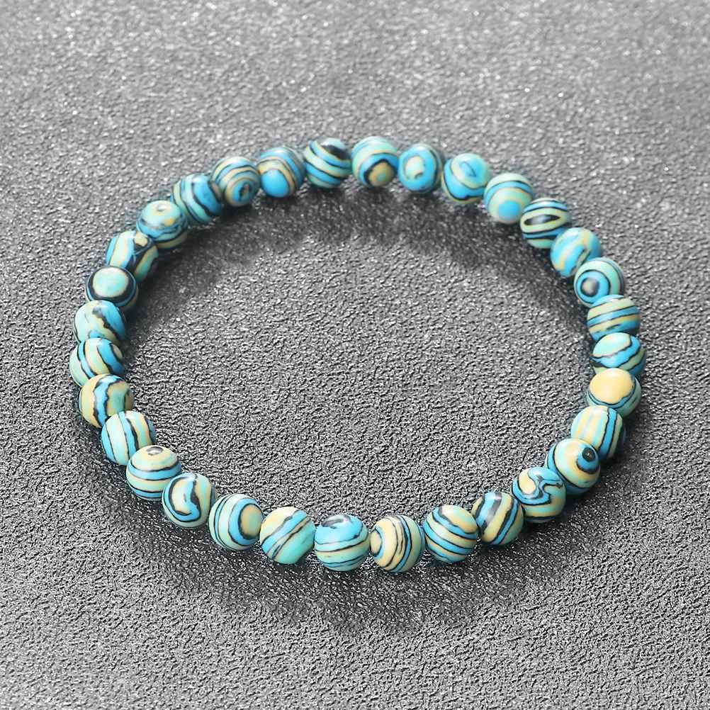 Juvia - Blå Malachit Natursten Armband